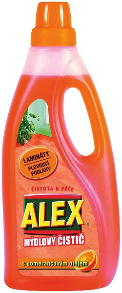 Alex mydlový čistič laminát, korok Pomaranč 750ml
