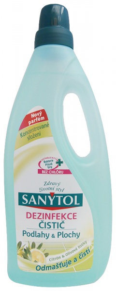 Sanytol dezinfekční čistič podlahy+plochy 1L Lemon