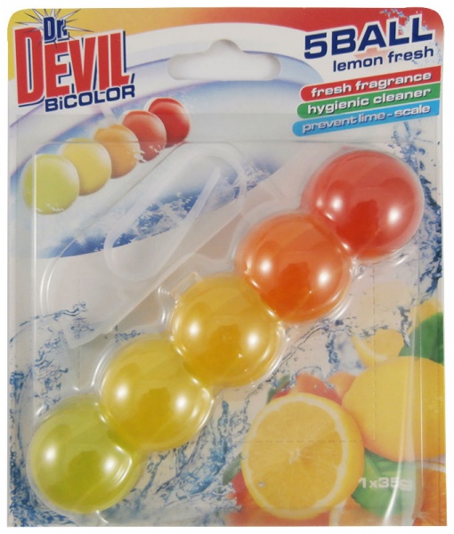 Dr.Devil WC Bicolor 1x35g Lemon Fresh