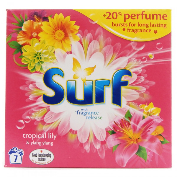 Surf prací prášek Sunshine Tropical lily & Ylang Yl. 455g (7 dávek)