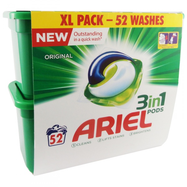 Ariel kapsle na praní 3v1 Original 1,404kg (52 dávek)