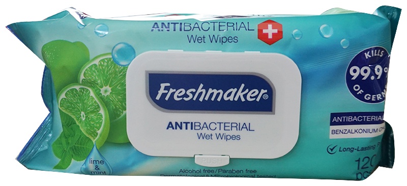 Freshmaker ubrousky vlhčené antibakteriální (120ks)