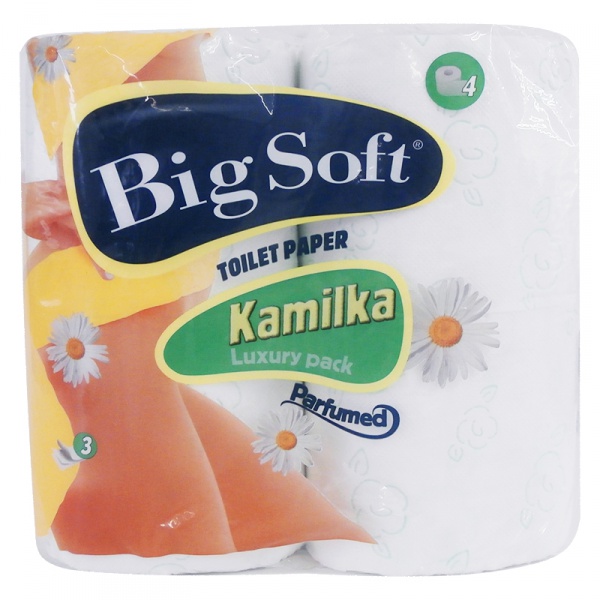 Big Soft toaletní papír Kamilka 3vrs. 4/160
