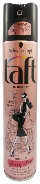 Taft lak na vlasy Moscow Silky Sleek Ultra tužící 250ml (LILIAL)