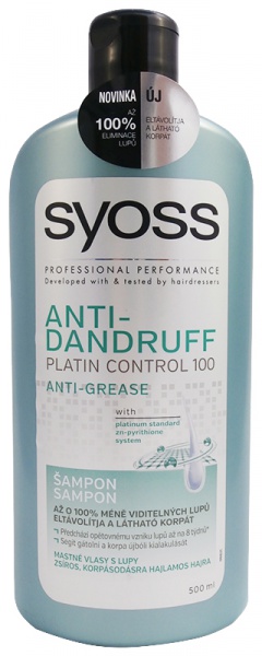 Syoss šampon Anti-Dandruff Anti-Grease 500ml