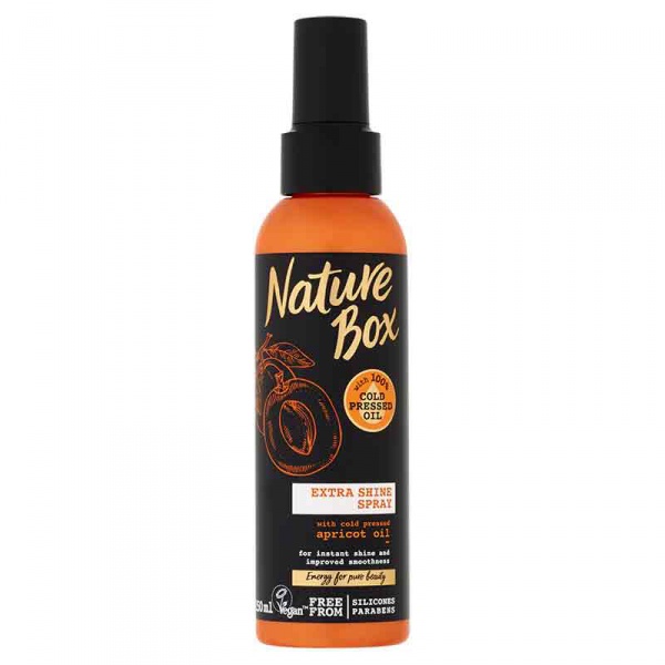 NatureBox sprej pro lesk vlasů Meruňka 150ml