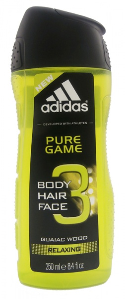Adidas sprchový gel pánský Pure Game 3v1 250ml