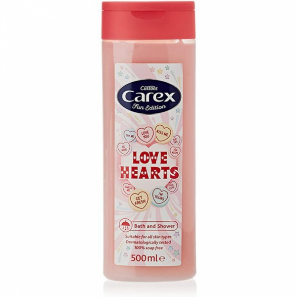 Carex sprchový gel & pěna Love Hearts 500ml