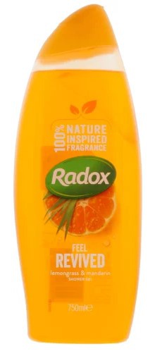 Radox sprchový gel Feel Revived Lemongrass&Mandarin 750ml