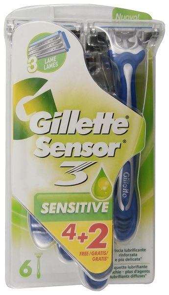 Gillette Sensor Sensitive holítka 3břity 4+2 ks