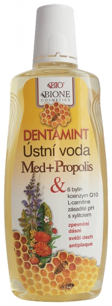 Bione Dentamint ústní voda Med+Propolis 500ml