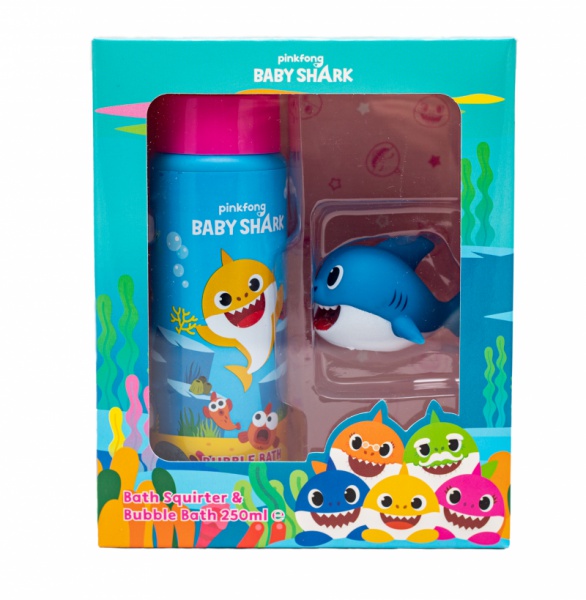 Baby Shark - dětská pěna do koupele & stříkací hračka.