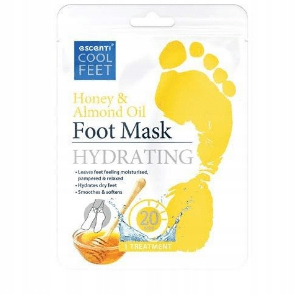 Escenti Cool Feet - Hydratující maska na nohy Honey&Almond Oil