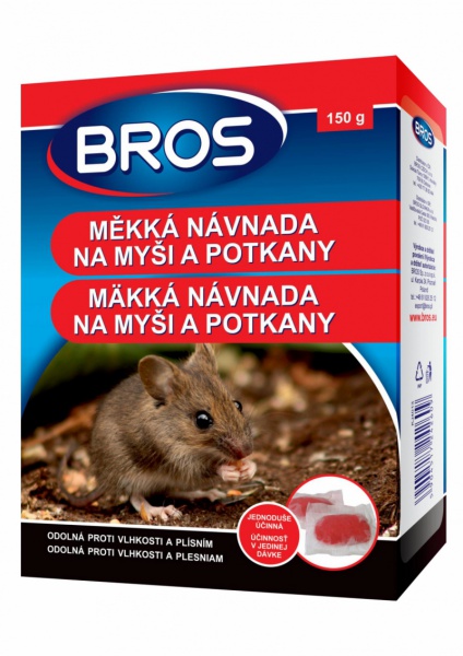 Bros měkká návnada na myši a potkany 150g