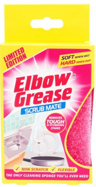 Elbow Grease Pink čistící houbička do domácnosti (bez nutnosti použití čistícího přípravku)