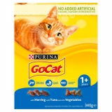 Go-Cat Granule pro kočky 1+ Sleď, Tuňák&Zelenina 340g