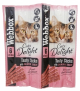 Webbox Žvýkací tyčinky pro kočky Losos 30g
